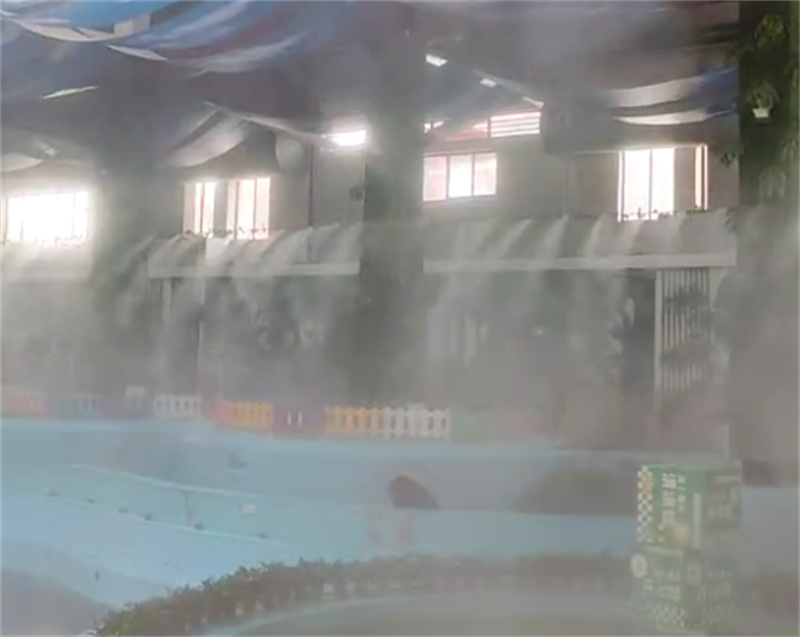 花都温泉度假小镇造雾造景